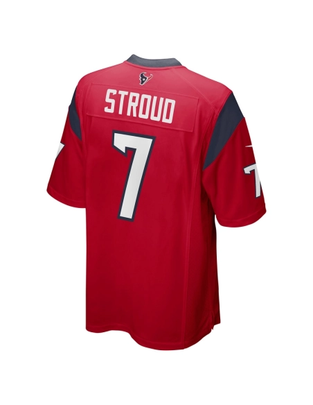 Mens Houston Texans CJ Stroud Red 2023 NFL Draft First Round Pick Alternate Game Jersey