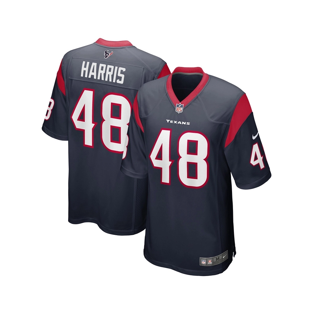 Mens Houston Texans Christian Harris Navy Game Player Jersey