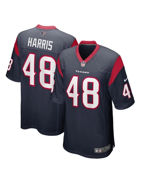 Mens Houston Texans Christian Harris Navy Game Player Jersey