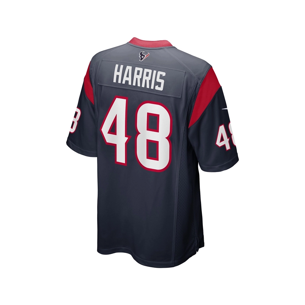 Mens Houston Texans Christian Harris Navy Game Player Jersey