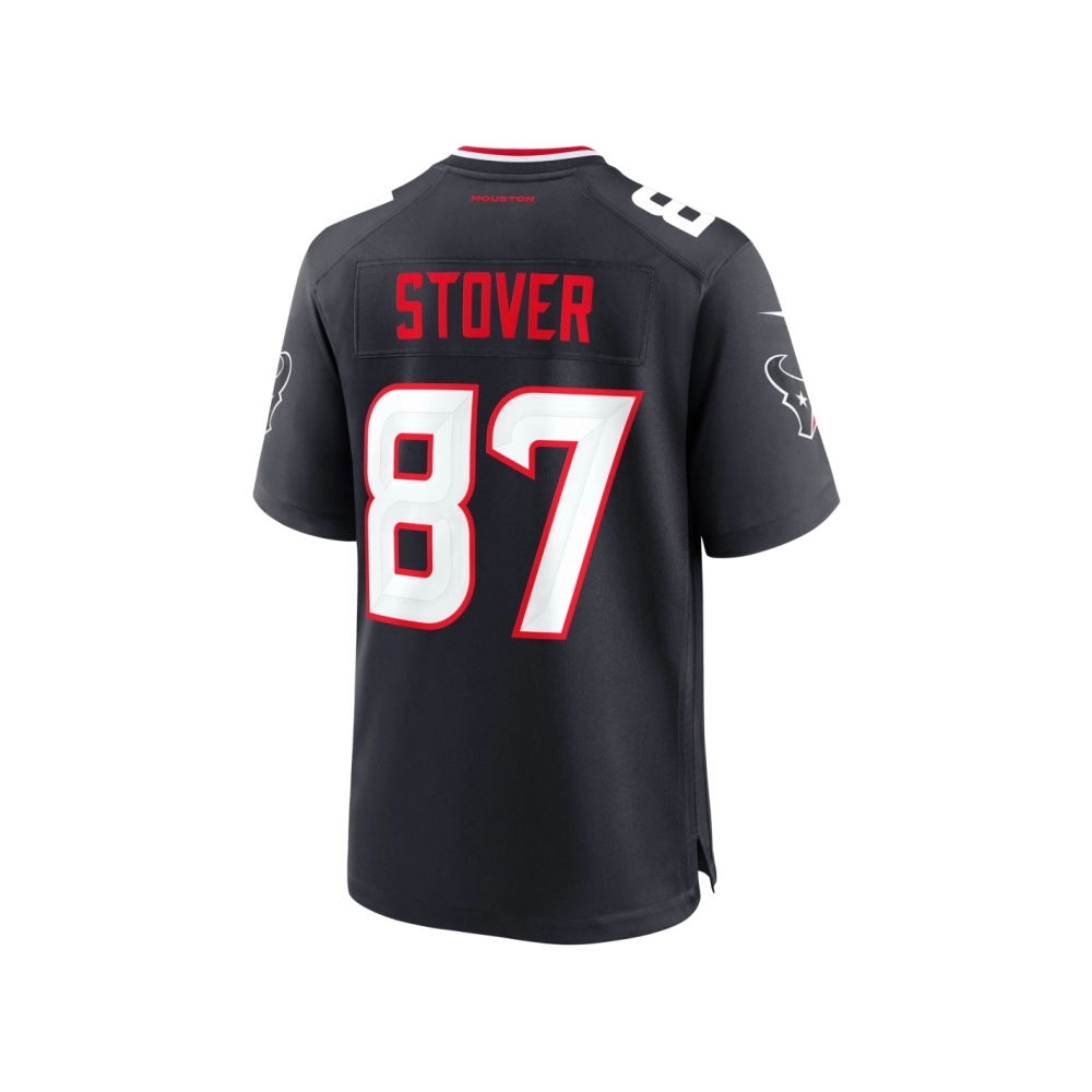 Mens Houston Texans Cade Stover Navy Game Jersey