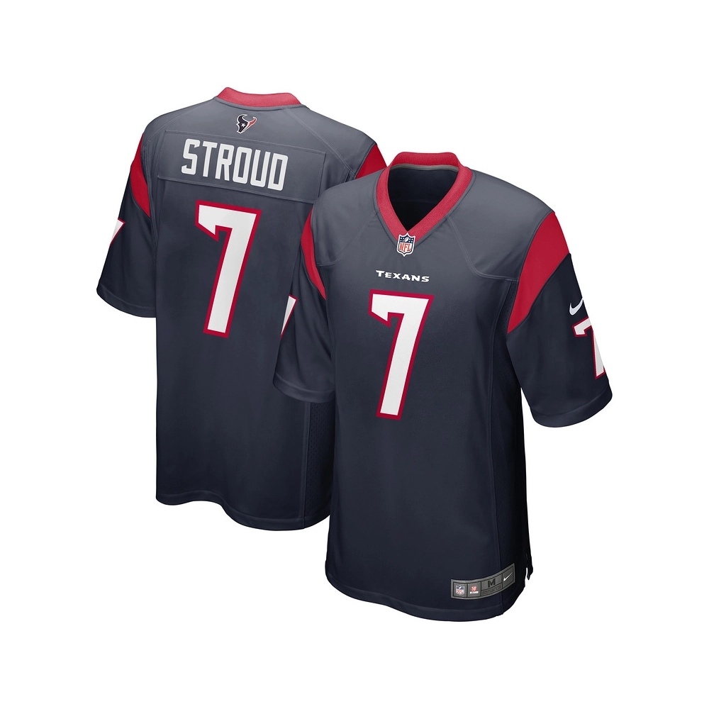 Mens Houston Texans C.J. Stroud Navy 2023 NFL Draft First Round Pick Game Jersey