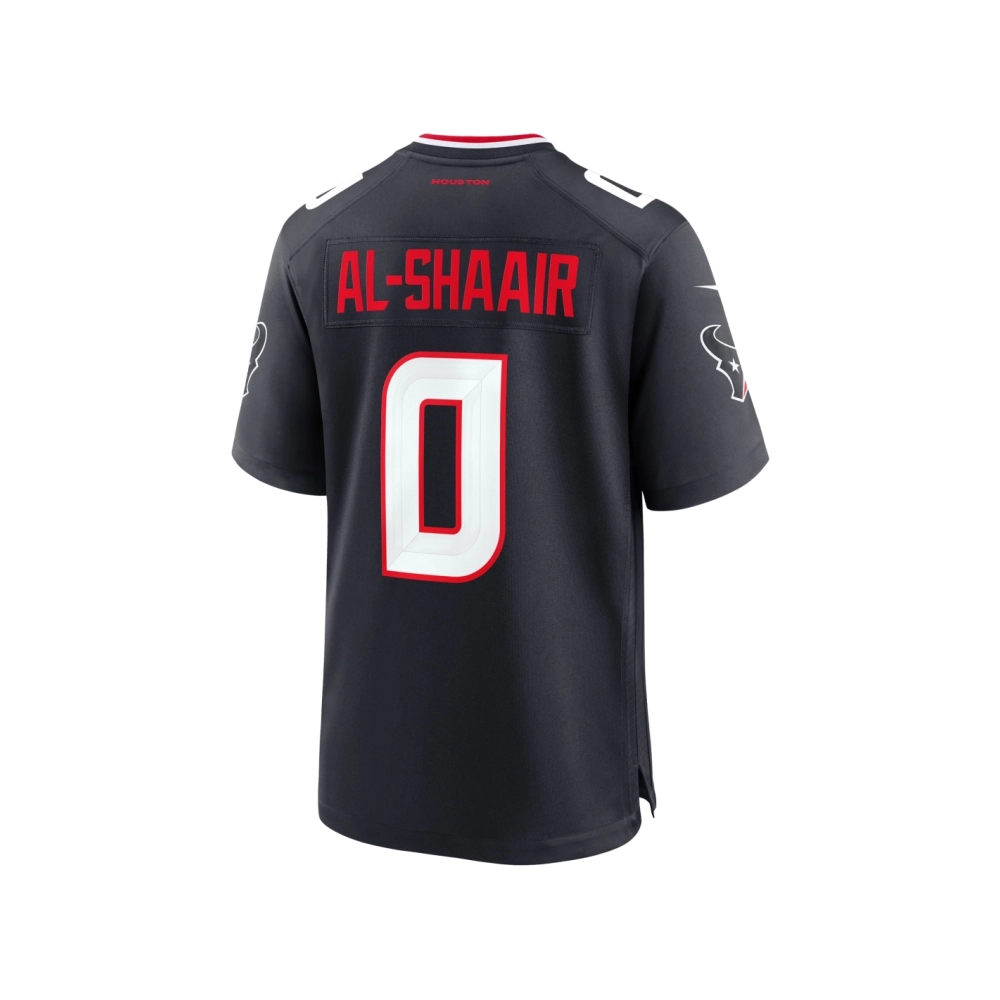 Mens Houston Texans Azeez Al-Shaair Navy Team Game Jersey