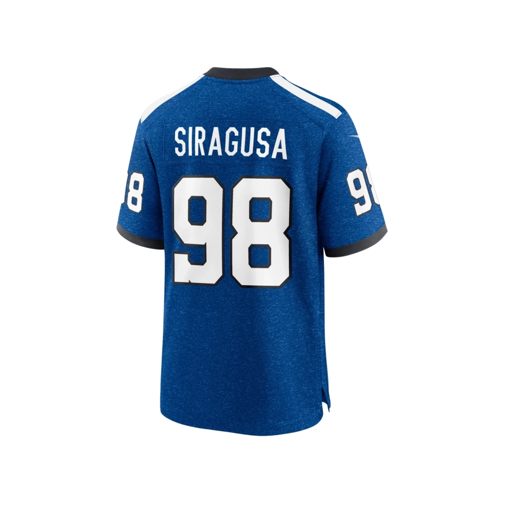 Mens Indianapolis Colts Tony Siragusa Royal Indiana Nights Alternate Game Jersey