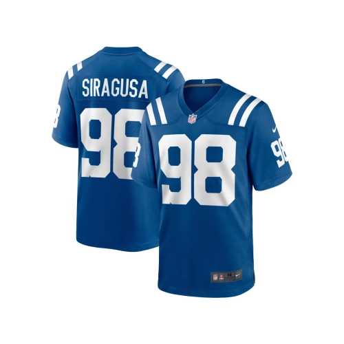 Mens Indianapolis Colts Tony Siragusa Royal Game Retired Player Jersey
