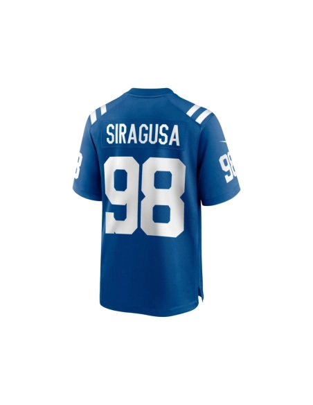 Mens Indianapolis Colts Tony Siragusa Royal Game Retired Player Jersey
