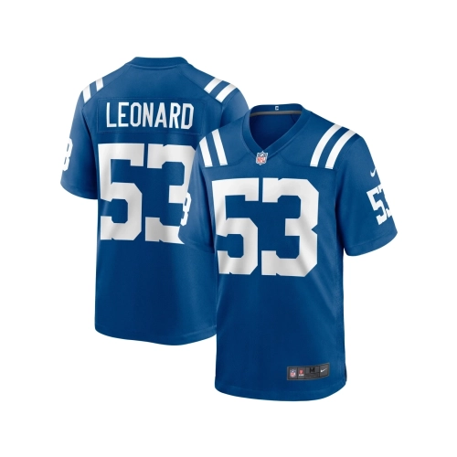 Mens Indianapolis Colts Shaquille Leonard Royal Game Player Jersey