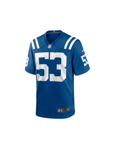 Mens Indianapolis Colts Shaquille Leonard Royal Game Player Jersey