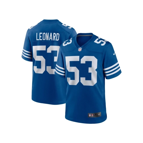 Mens Indianapolis Colts Shaquille Leonard Royal Alternate Game Jersey