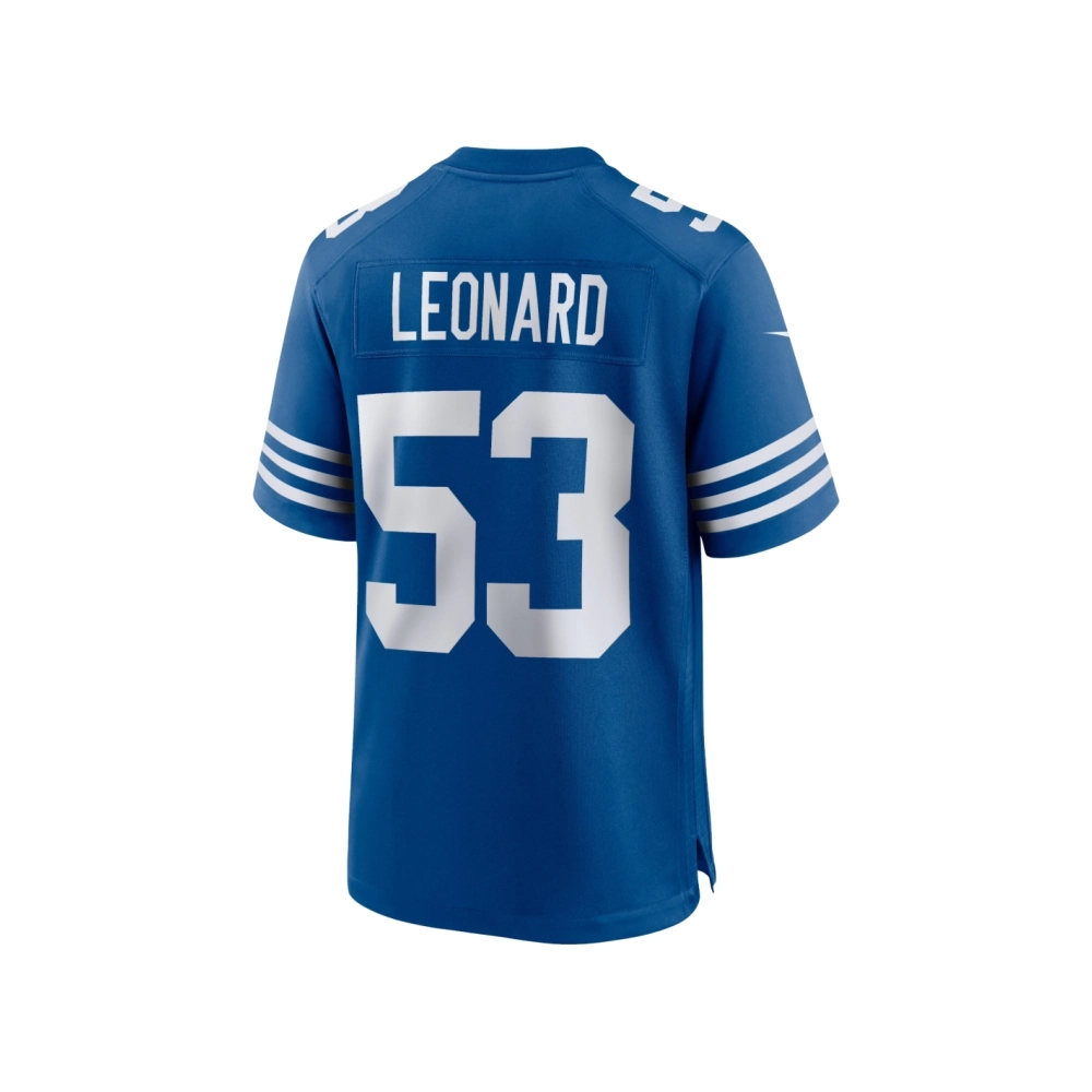 Mens Indianapolis Colts Shaquille Leonard Royal Alternate Game Jersey