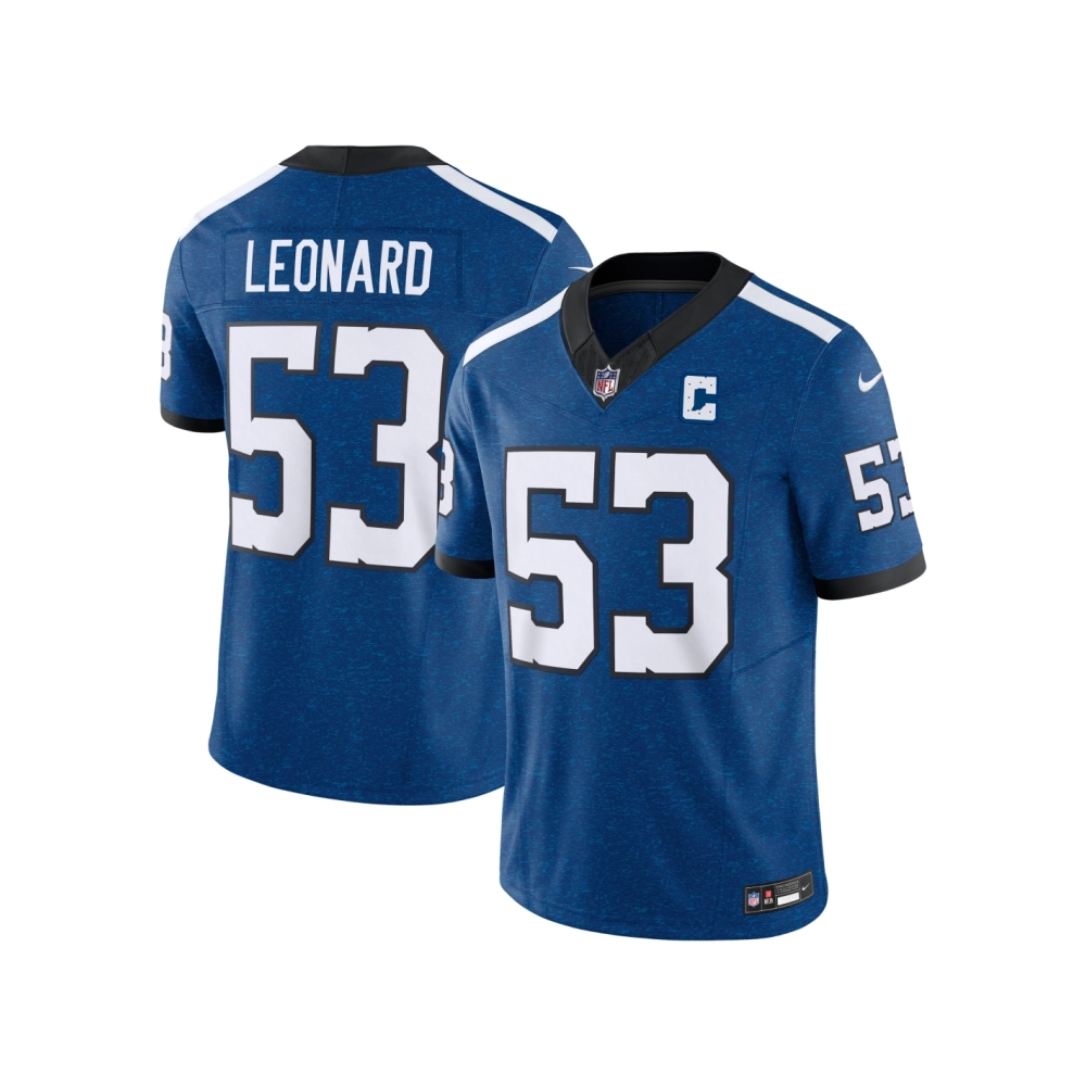 Mens Indianapolis Colts Shaquille Leonard Blue Vapor F.U.S.E. Limited Jersey