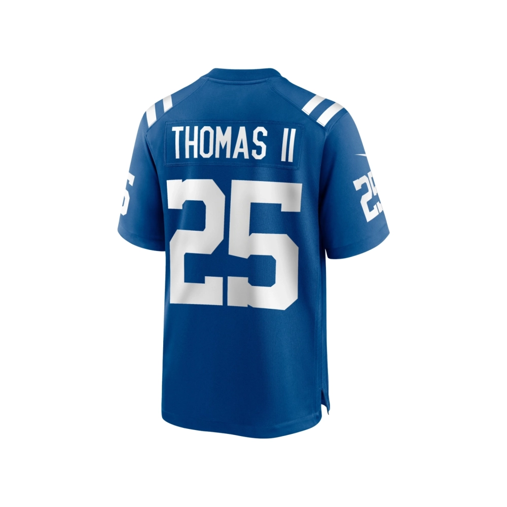 Mens Indianapolis Colts Rodney Thomas II Royal Game Player Jersey