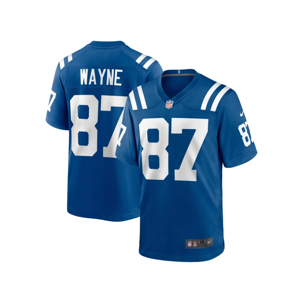 Mens Indianapolis Colts Reggie Wayne Royal Retired Player Game Jersey