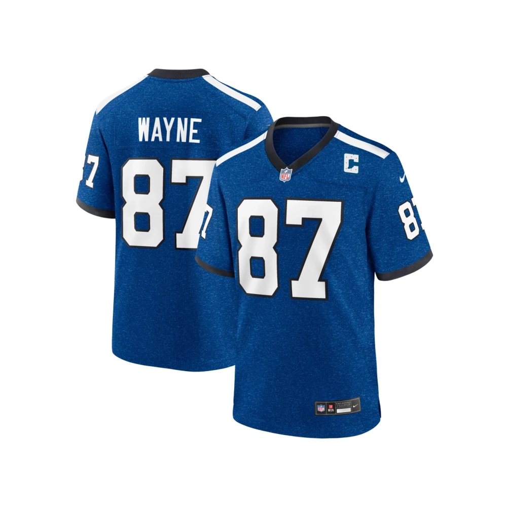 Mens Indianapolis Colts Reggie Wayne Royal Indiana Nights Alternate Game Jersey