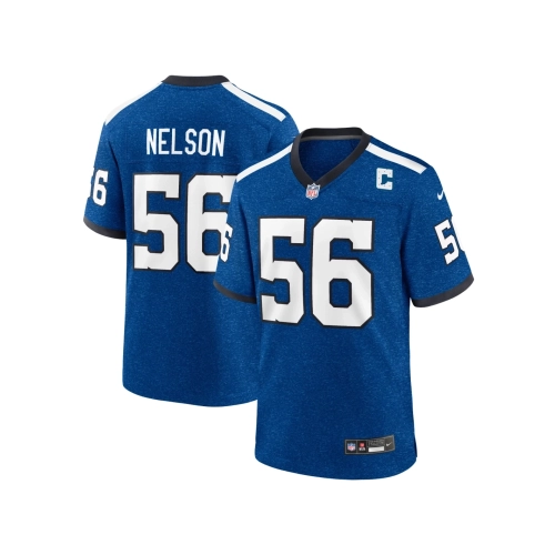 Mens Indianapolis Colts Quenton Nelson Royal Indiana Nights Alternate Game Jersey