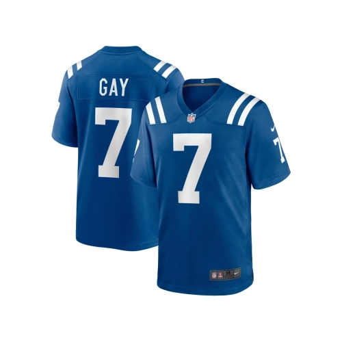 Mens Indianapolis Colts Matt Gay Royal Team Game Jersey