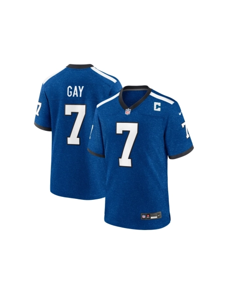 Mens Indianapolis Colts Matt Gay Royal Indiana Nights Alternate Game Jersey