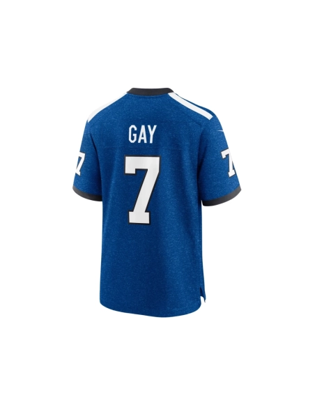 Mens Indianapolis Colts Matt Gay Royal Indiana Nights Alternate Game Jersey