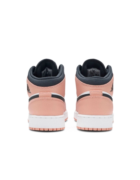 AIR JORDAN 1 MID GS PINK QUARTZ 555112 603,AIR JORDAN 1 MID,Air Jordan