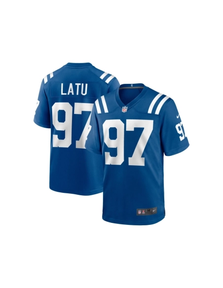 Mens Indianapolis Colts Laiatu Latu Royal 2024 NFL Draft First Round Pick Player Game Jersey