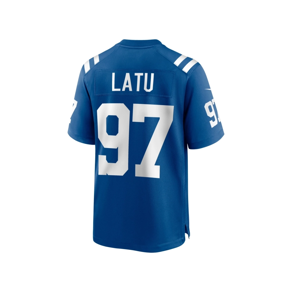 Mens Indianapolis Colts Laiatu Latu Royal 2024 NFL Draft First Round Pick Player Game Jersey