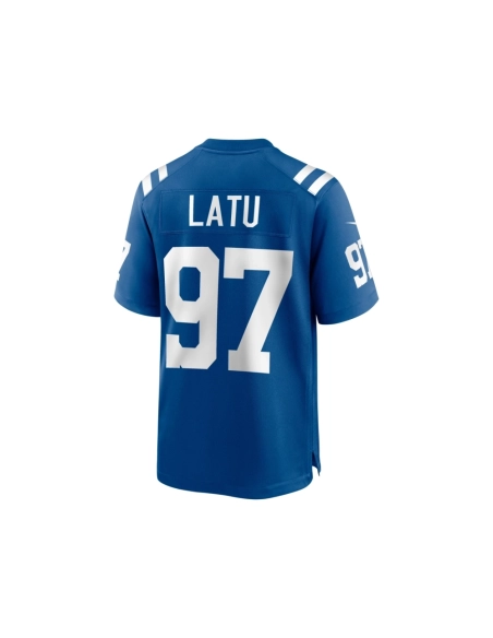 Mens Indianapolis Colts Laiatu Latu Royal 2024 NFL Draft First Round Pick Player Game Jersey