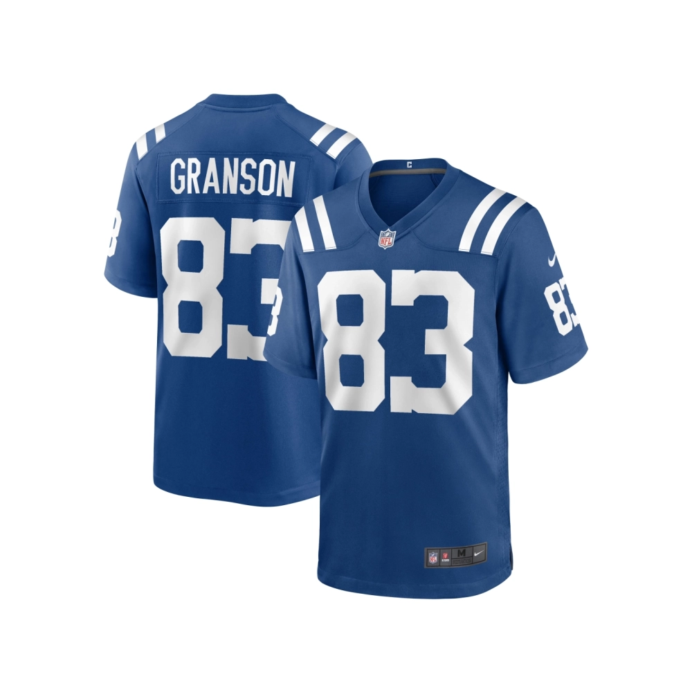 Mens Indianapolis Colts Kylen Granson Royal Game Jersey
