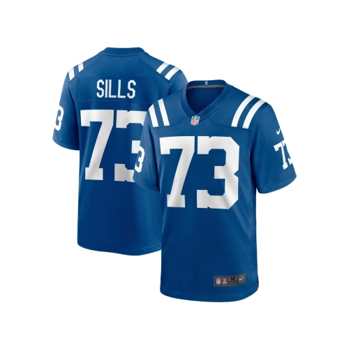 Mens Indianapolis Colts Josh Sills Royal Team Game Jersey