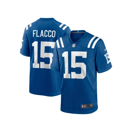 Mens Indianapolis Colts Joe Flacco Royal Game Jersey