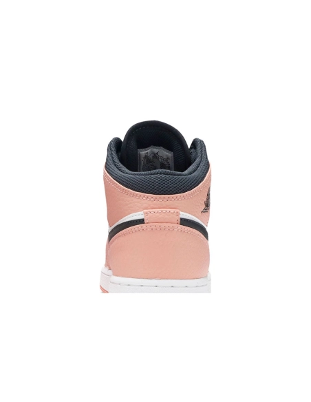 AIR JORDAN 1 MID GS PINK QUARTZ 555112 603,AIR JORDAN 1 MID,Air Jordan
