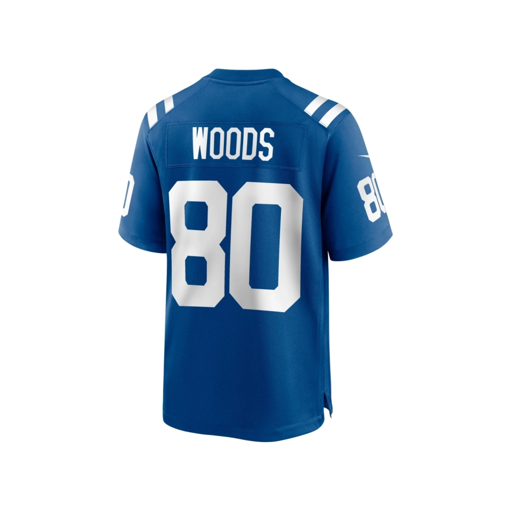 Mens Indianapolis Colts Jelani Woods Royal Player Game Jersey