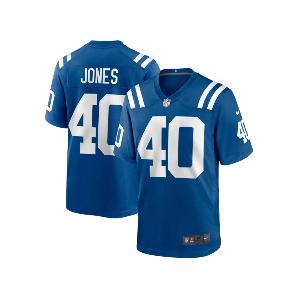 Mens Indianapolis Colts Jaylon Jones Royal Team Game Jersey