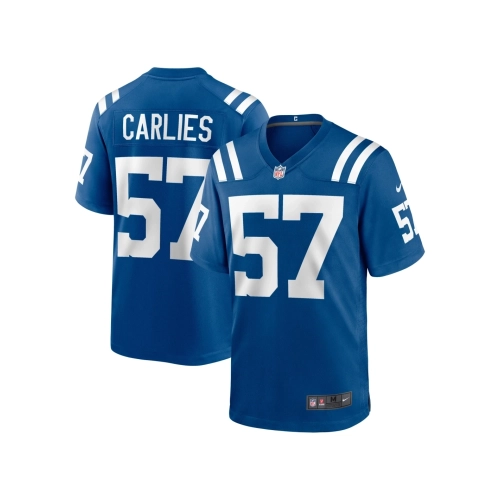 Mens Indianapolis Colts Jaylon Carlies Royal Game Jersey