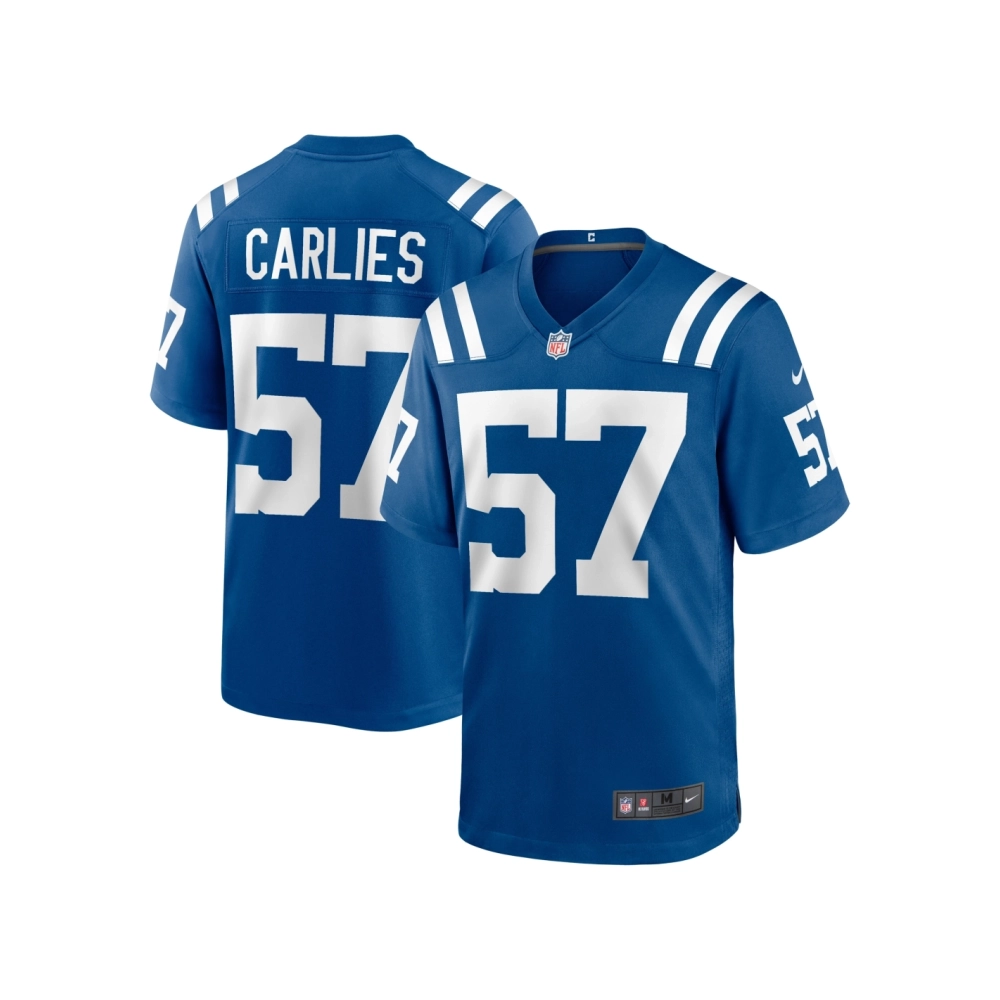 Mens Indianapolis Colts Jaylon Carlies Royal Game Jersey