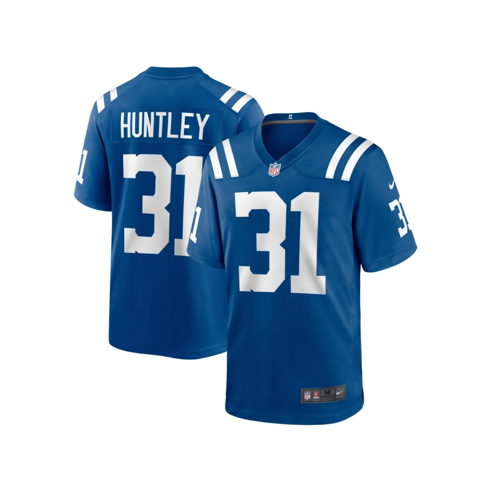 Mens Indianapolis Colts Jason Huntley Royal Team Game Jersey