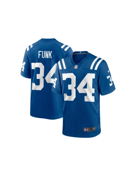 Mens Indianapolis Colts Jake Funk Royal Team Game Jersey