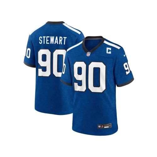 Mens Indianapolis Colts Grover Stewart Royal Indiana Nights Alternate Game Jersey