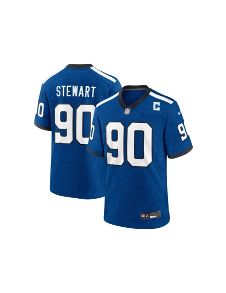 Mens Indianapolis Colts Grover Stewart Royal Indiana Nights Alternate Game Jersey