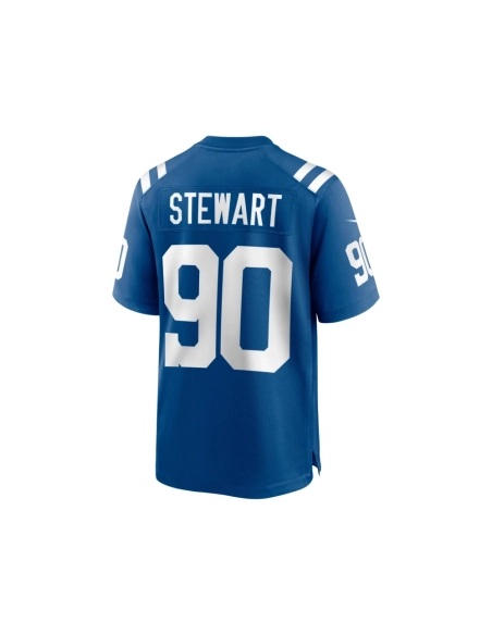 Mens Indianapolis Colts Grover Stewart Royal Game Jersey