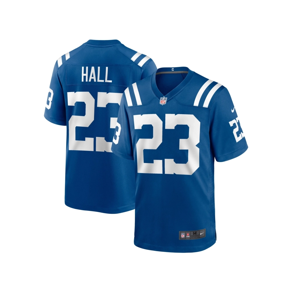 Mens Indianapolis Colts Darren Hall Royal Team Game Jersey