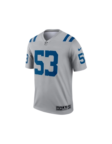 Mens Indianapolis Colts Darius Leonard Gray Inverted Legend Jersey