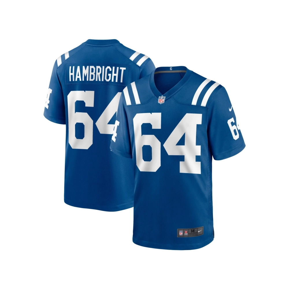 Mens Indianapolis Colts Arlington Hambright Royal Game Player Jersey