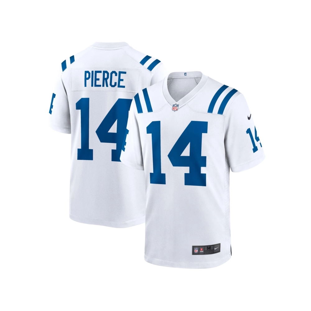 Mens Indianapolis Colts Alec Pierce White Away Game Player Jersey