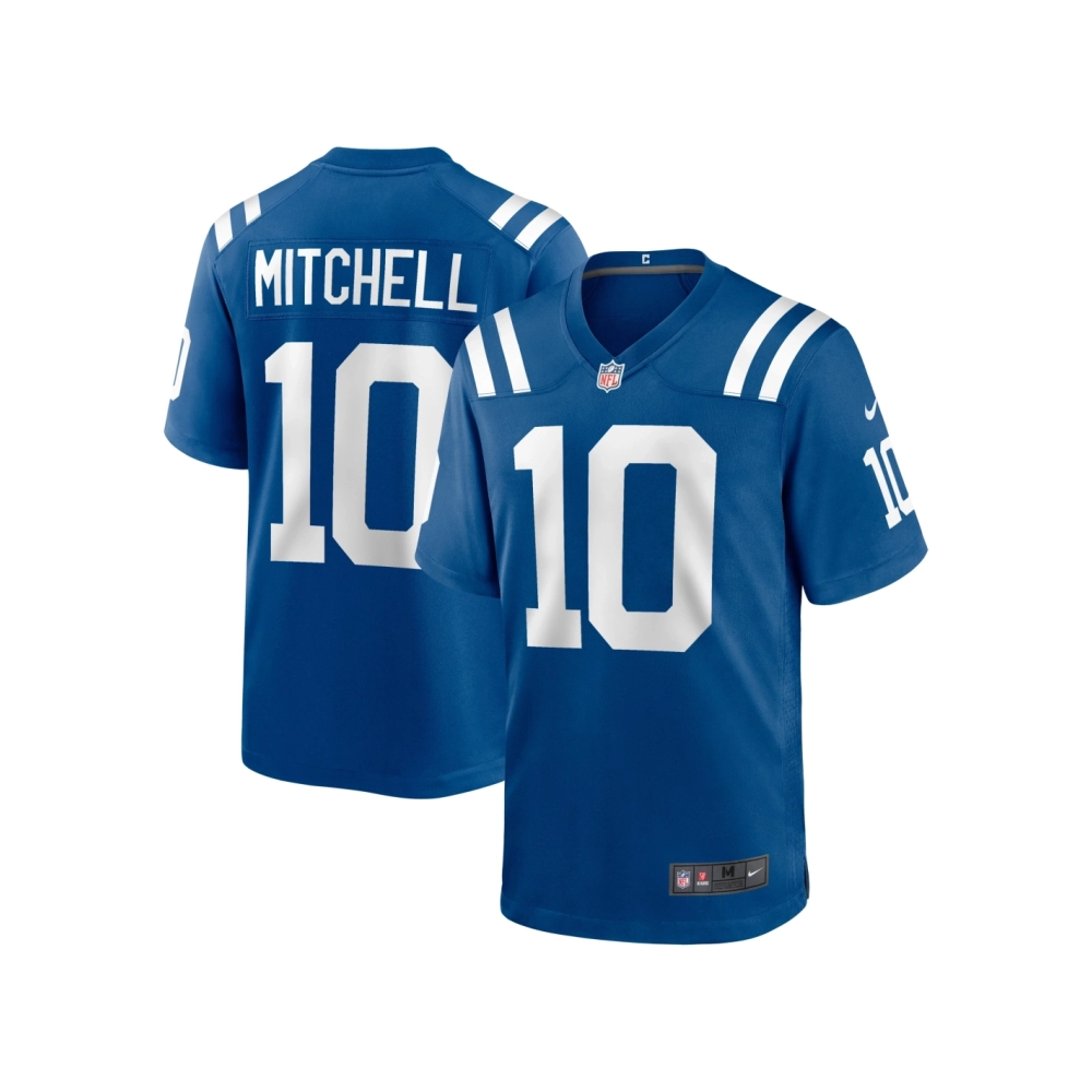 Mens Indianapolis Colts Adonai Mitchell Royal 2024 NFL Draft Player Game Jersey