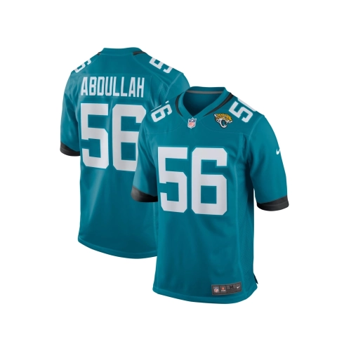 Mens Jacksonville Jaguars Yasir Abdullah Teal Team Game Jersey