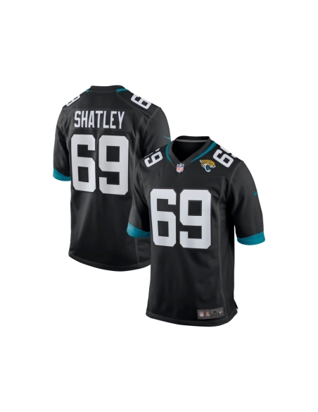 Mens Jacksonville Jaguars Tyler Shatley Black Game Jersey