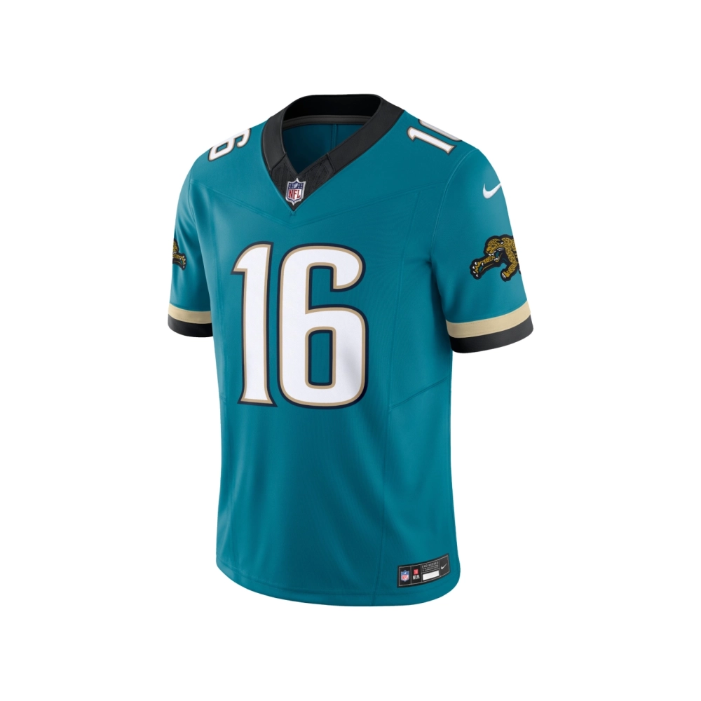 Mens Jacksonville Jaguars Trevor Lawrence Teal Prowler Throwback Vapor F.U.S.E. Limited Jersey