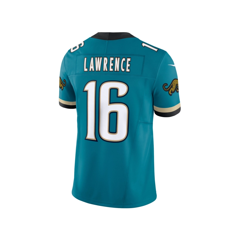 Mens Jacksonville Jaguars Trevor Lawrence Teal Prowler Throwback Vapor F.U.S.E. Limited Jersey