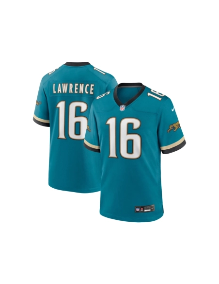 Mens Jacksonville Jaguars Trevor Lawrence Teal Prowler Throwback Player Game Jersey
