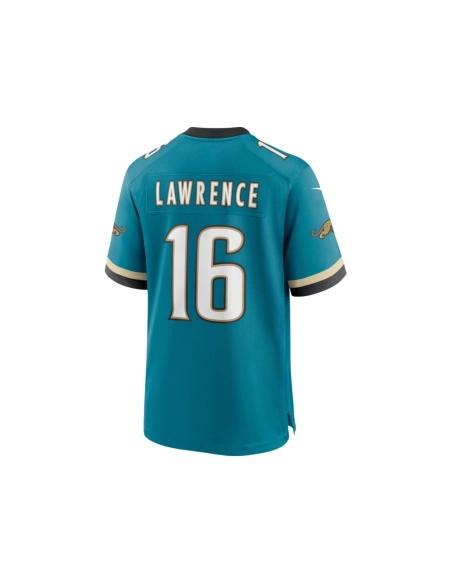 Mens Jacksonville Jaguars Trevor Lawrence Teal Prowler Throwback Player Game Jersey